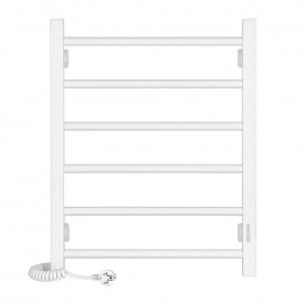 Електрична рушникосушка Ardesto EKO 480x600, біла, ліва