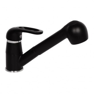 Змішувач для кухні Zerix Z6036-6 Чорний (ZX0514)