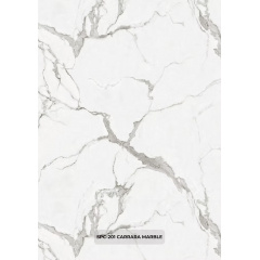 Водостійка матова SPC панель для стін та підлоги PanaSPC Carrara Marble SPC-201 білий мармур 1200×2800 мм Полтава