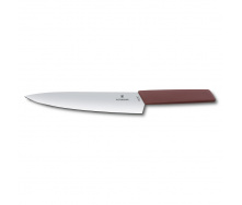 Кухонный нож для разделки Victorinox Swiss Modern Carving 22 см Бордовый (6.9016.221B)