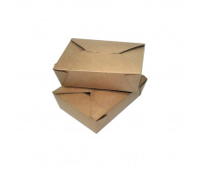 Контейнер бумажный FOLDPACK BIOPACK 300 шт/уп Коричневый (42238)