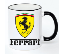 Чашка No Brand Ferrari 330 мл Белый (chaska-ab-10-13)