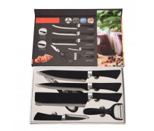 Профессиональный набор ножей Smart Carbon Kitchen 6in1 Черный CPK 4787