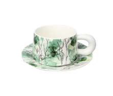Кофейный набор Qinglan Ruomeng 250 мл White-Green 13151-83890