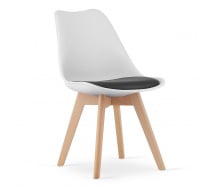 Кресло LEOBERT Mark 47х81.5 см White-Black