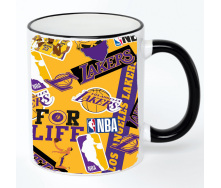 Чашка No Brand Los Angeles Lakers 330 мл Разноцветный (chaskazz-22)