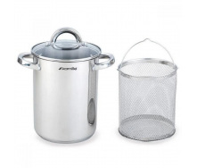 Кастрюля с корзиной-пароваркой Kamille KM 5850 4 л Хром