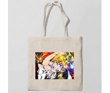 Эко-сумка шоппер с принтом Семь смертных грехов Nanatsu no Taizai The Seven Deadly Sins 2 Кавун Бежевый