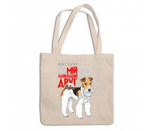 Эко-сумка шоппер с принтом для собачника 