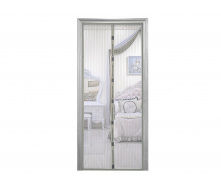 Дверная антимоскитная шторка - сетка на магнитах Magnetic Mesh 210х120 см Серая 428-42728856
