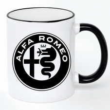 Чашка No Brand Alfa romeo 330 мл Белый (chaska-ab-10-18)