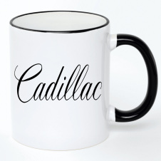 Чашка No Brand Cadillac 330 мл Белый (chaska-ab-10-40)