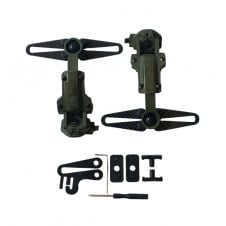 Крепления чебурашка для наушников No Brand Peltor и Sordin на шлем Оливковый (2661299156)