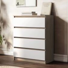 Комод No Brand NT-215 80x40x100 см Дуб Снома-белый (13864499)