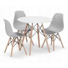 Обеденный комплект Jumi Scandinavian-3 Grey 4 шт