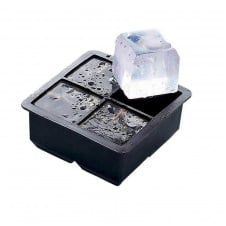 Форма для льда силиконовая Ice Кубики 4 ячейки 11х11х5 см Черный (С051348)