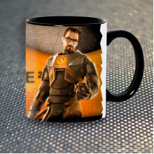 Чашка Fan Girl Гордон Фримен Half-Life 3 New (14431) 330 мл Черный
