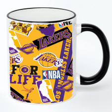 Чашка No Brand Los Angeles Lakers 330 мл Разноцветный (chaskazz-22)