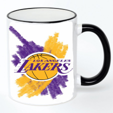 Чашка No Brand Los Angeles Lakers 330 мл Разноцветный (chaskazz-21)