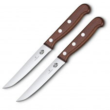 Набор ножей для стейков Victorinox Wood Steak Set 2 шт Коричневый (5.1200.12G)