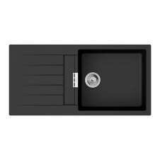 Фото - Мийка кухонна Hansgrohe S52, граніт, з крилом, накладна, чорний (43358170) Мийка кухонна Hansgrohe S52, граніт, з крилом, накладна, чорний (43358170)
