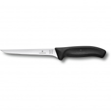 Кухонный обвалочный нож Victorinox Swiss Classic Boning Flexible 15 см Черный (6.8413.15G)