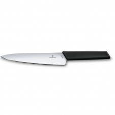 Кухонный нож для разделки Victorinox Swiss Modern Carving 19 см Черный (6.9013.19B)