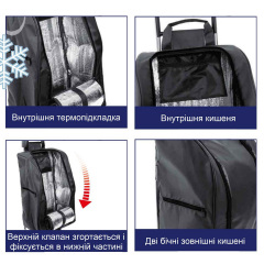 Сумка-тележка Casa Si Buddy 1000х510х470 мм Black (CS93077Y04S) Київ