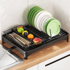 Сушилка для посуды с ковриком DRT К1 41.8х29.8 см Черный (H051318) Кропивницкий