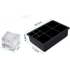 Силиконовая форма для льда VR 16.7 x 11.5 x 5 см Черный (H051350) Чернігів