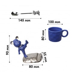 Подарочный кофейный набор Dedbbb 350 мл Dark Blue 13149-83909 Шостка