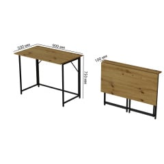 Стол раскладной Морис 900 Ferrum-decor 75x90x50 см Черно-бежевый (MORI906) Ивано-Франковск