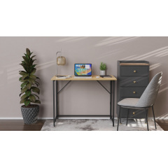 Стол раскладной Морис 900 Ferrum-decor 75x90x50 см Черно-бежевый (MORI906) Ивано-Франковск