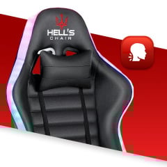 Компьютерное кресло Hell's HC-1003 LED RGB Black (5904204981866) Львов