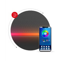 Компьютерный стол huzaro Hero 6.0 RGB LED 147x112x74 см Black Київ