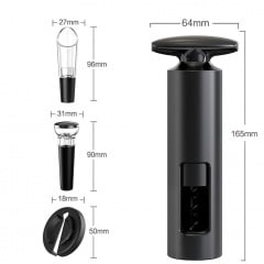 Набор для вина BAR 4в1 Black (H051399) Никополь