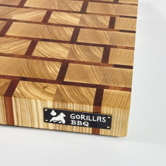 Доска разделочная торцевая профессиональная Gorillas BBQ DS24 30х40х4 см Коричневый (5224) Тернополь