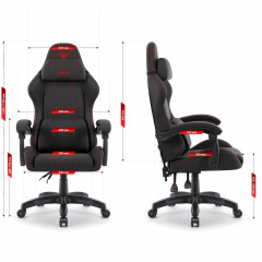 Компьютерное кресло Hell's HC-1014 Black-Red (5907196010347) Одесса