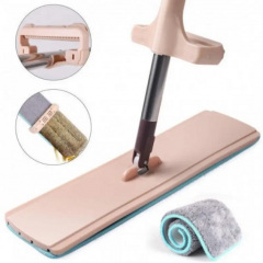 Швабра с отжимом OPT-TOP Spin Easy Mop 360 микрофибра телескопическая ручка Бежевый (2104618573) Бердичів