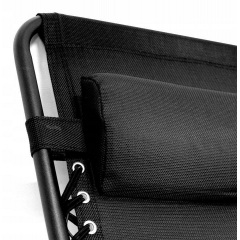 Комплект шезлонгов Garden Line Relax до 130 кг Black 2 шт Вишневе