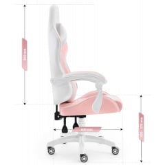 Компьютерное кресло Hell's Rainbow Pink-White (5904204981125) Ровно