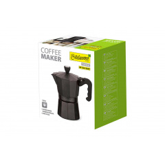 Кофеварка гейзерная алюминиевая Maesrto 150 мл (MR-1666-3-BLACK) Киев