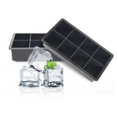 Форма для льда силиконовая Ice Кубики 8 ячеек 21x11.5x5 см Черный (C051352) Харьков
