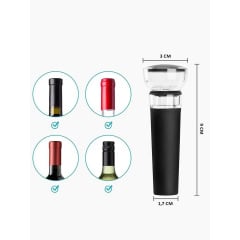 Набор многоразовых пробок для вина Cork 4 шт Черный (H051392-4) Полтава