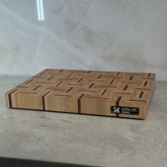 Торцевая разделочная доска Gorillas BBQ DS23 30х40х4 см Коричневый (5223) Київ