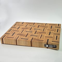 Торцевая разделочная доска Gorillas BBQ DS23 30х40х4 см Коричневый (5223) Київ