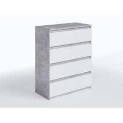 Комод No Brand NT-215 80x40x100 см Бетон-белый (13844059) Бровары