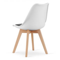 Кресло LEOBERT Mark 47х81.5 см White-Black Черкассы