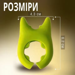 Держатель-клипса для ложки No Brand 6.2х4.3х1 см Зеленый Харьков