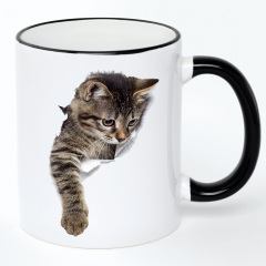 Чашка No Brand Cat 330 мл Разноцветный (chaska-cat-2) Киев
